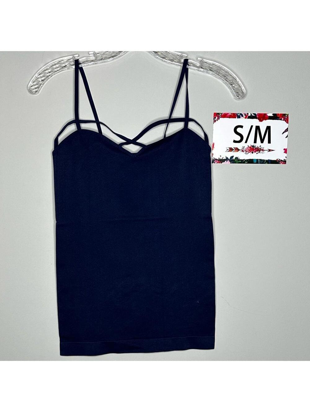 Navy Blue S/M Zenana Outfitters cage tank Small/ Medium